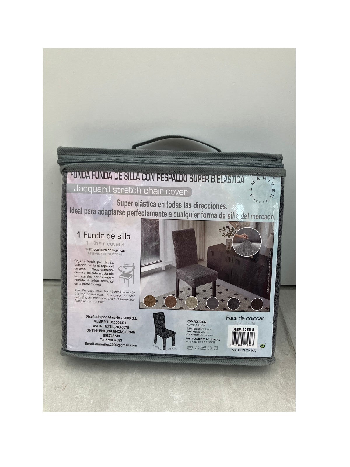 Funda Para Sillas De Comedor Con Respaldo Super Bielástico