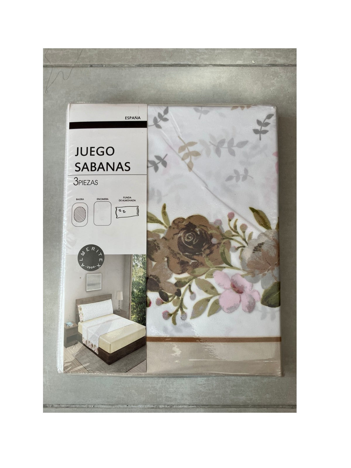 Juego De Sabana 3 Piezas Verano 70g/m2 Estampado