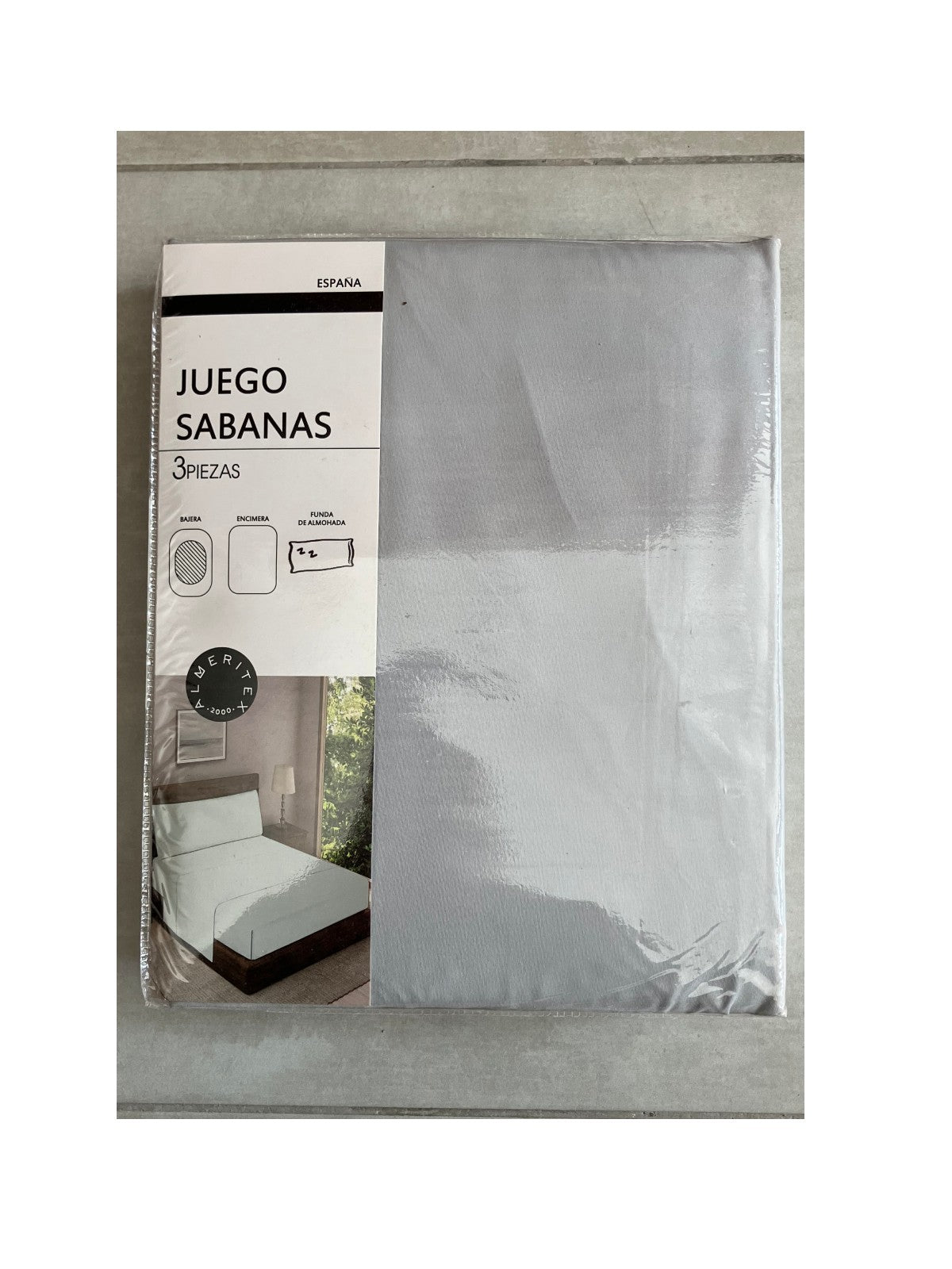 Juego De Sabana 3 Piezas Verano 90g/m2 Liso